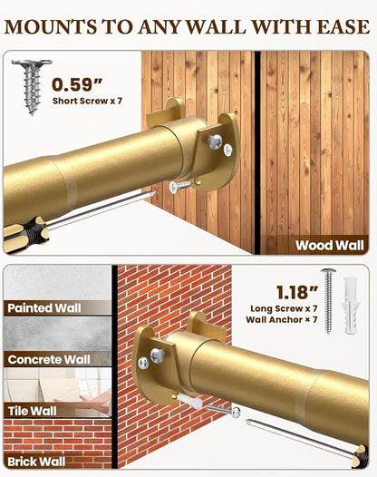 Heavy Duty Closet Rod, 17-39 IN Closet Rods - Image 5