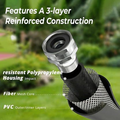 Retractable Garden Hose Reel, 5/8 in x 100ft, Heavy-Duty Aluminum Mount - Image 7
