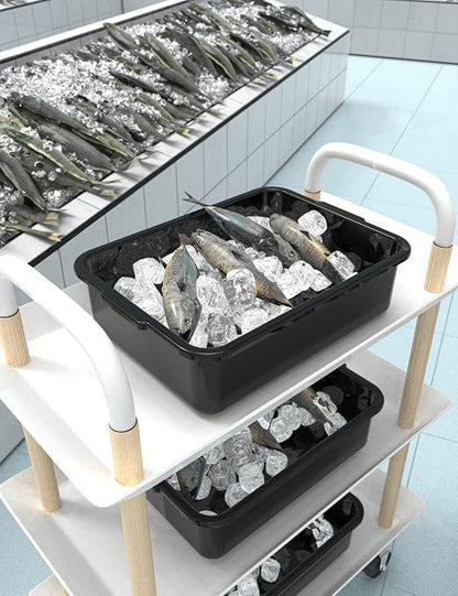 5-Pack Commercial Bus Tubs Box/Tote Box, Wash Basin Tub 8 Liter - Image 4