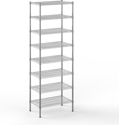 18" Deep x 30" Wide x 86" Height Wire Shelving Kit | 8-Tier | NSF Commercial by Regal+Altair