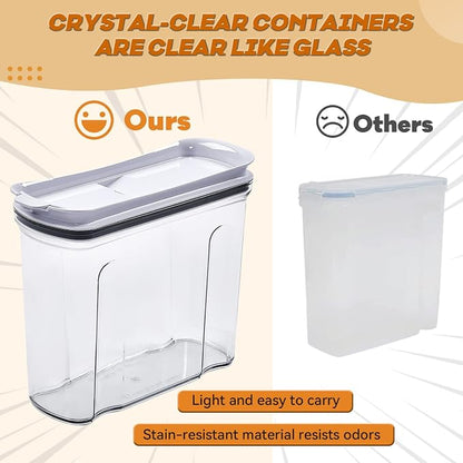 FreshKeeper Cereal Containers Storage Set, Airtight Food Storage Container - Image 6