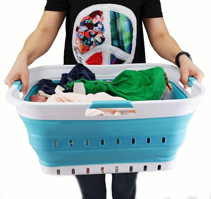 SAMMART 42L Collapsible Plastic Laundry Basket - Image 6
