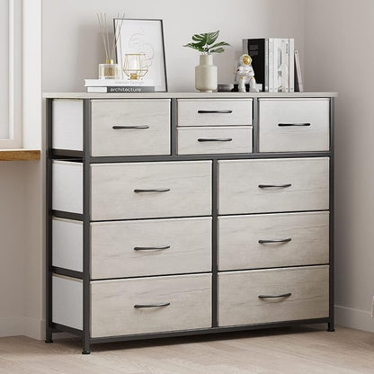 LUMTOK 10 Drawers Dresser with Fabric Bins - Image 5