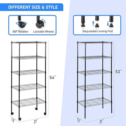 Simple Deluxe 5-Tier Storage Shelves - Image 3