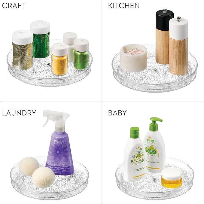 iDesign The Rain Collection Lazy Susan Turntable Organizer, 1.5" Height - Image 3
