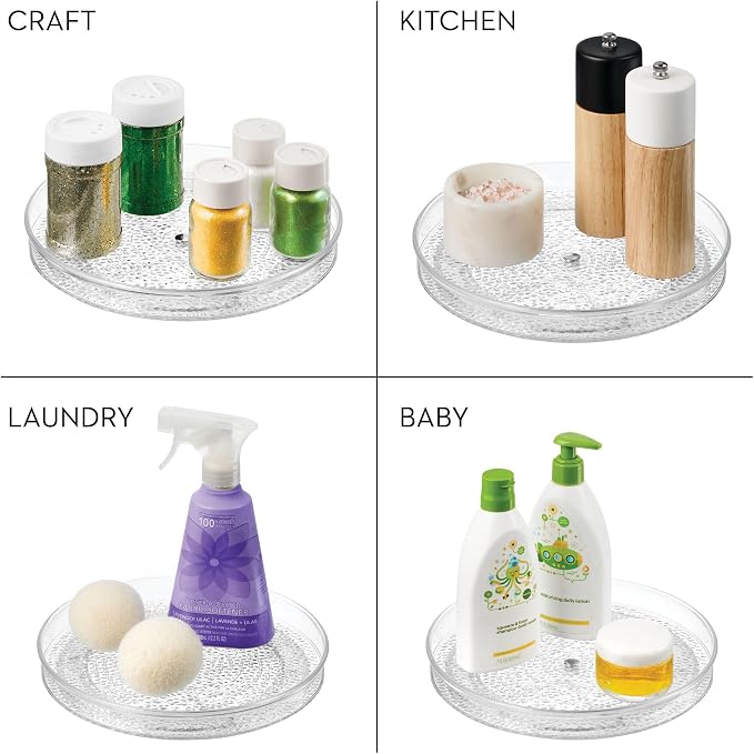 iDesign 9-Inch Plastic Lazy Susan Organizer - Image 4