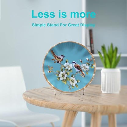Boloyo 60-Degree Angle Acrylic Plate Display Stand, 3 Inch 2PC Clear Acrylic - Image 4