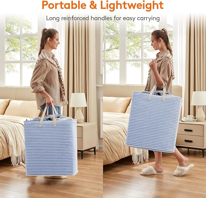 Lifewit 1 Pack Laundry Basket 100L Each, Collapsible Clothes Hamper - Image 5