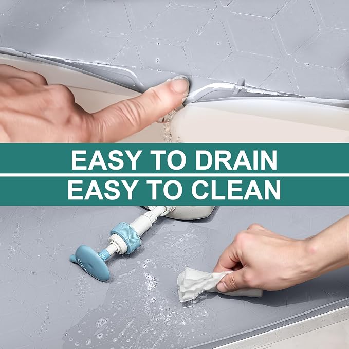 Under Sink Mat, Kitchen Cabinet Shelf Protector, Fits 36 inch Standard Cabinet - Image 3
