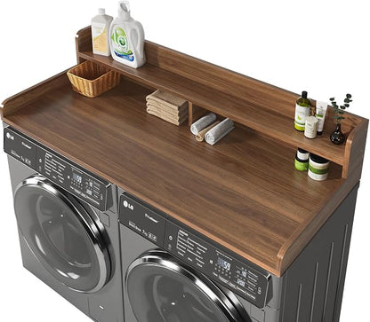 2-Tier Washer and Dryer Countertop, 2.75" H Guard, Large Space Laundry Topper by BigPonPon