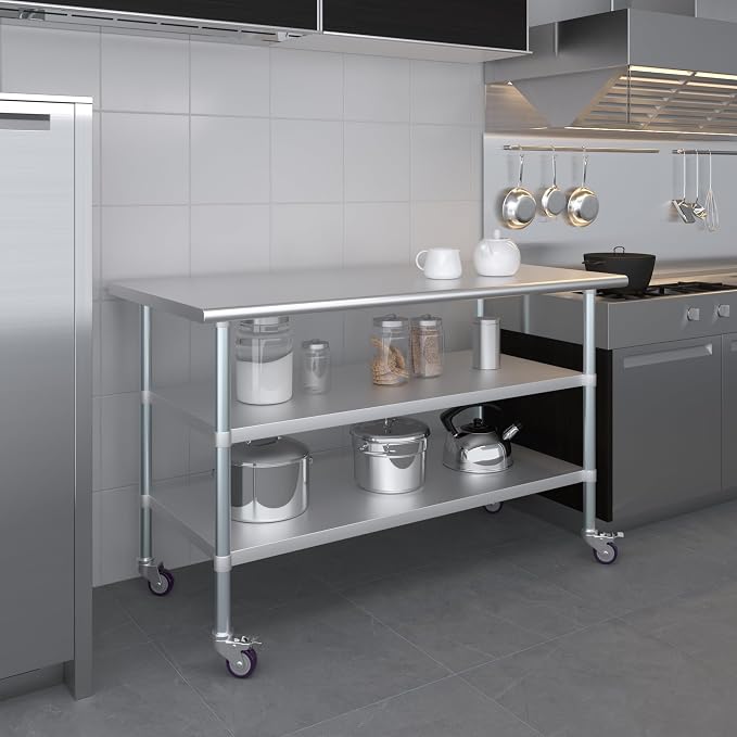 AmGood Stainless Steel Work Table - Image 9