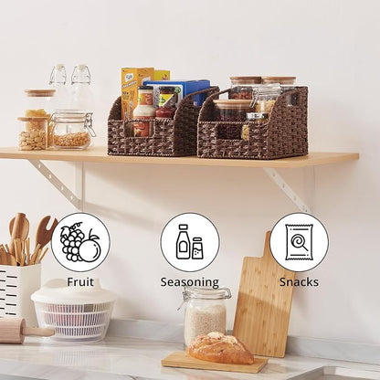 OIAHOMY Pantry Baskets for Organizing, Paper Rope Baskets - Image 7