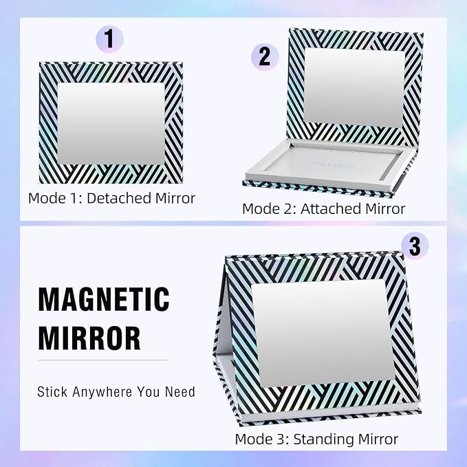 Black Refillable Magnetic Makeup Palette Empty – Medium | Empty Modular Makeup - Image 6