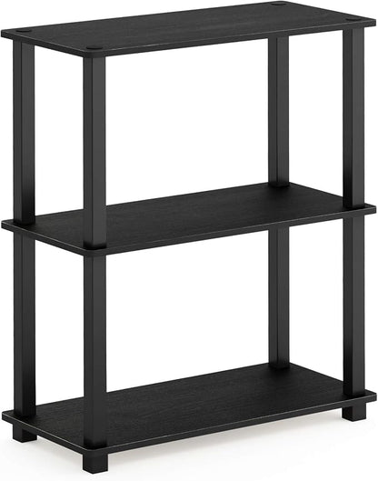 Furinno TURN-S-TUBE Storage Shelves, 3-Tier Book Shelf, Corner Shelf, Toolless - Image 6