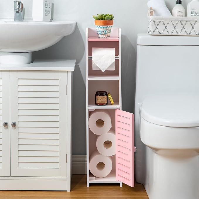 AOJEZOR Toilet Paper Holder Stand: Drill Free - Image 3