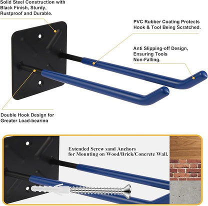 Steel Garage Storage Hooks Wall Tool Organizer, 10 Inch Garage Hook Heavy Duty - Image 3
