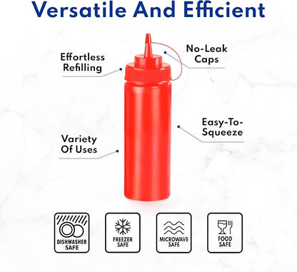 New Star Foodservice Squeeze Bottles, Wide Mouth, 16 oz - Image 7