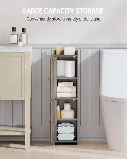 Hzuaneri Bathroom Storage Cabinet, Small Corner Floor Cabinet - Image 4