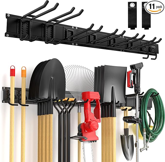 Garage Tool Organizer Wall Mount Garden Tool Organizer 11pcs Adjustable Garage by Ailadl