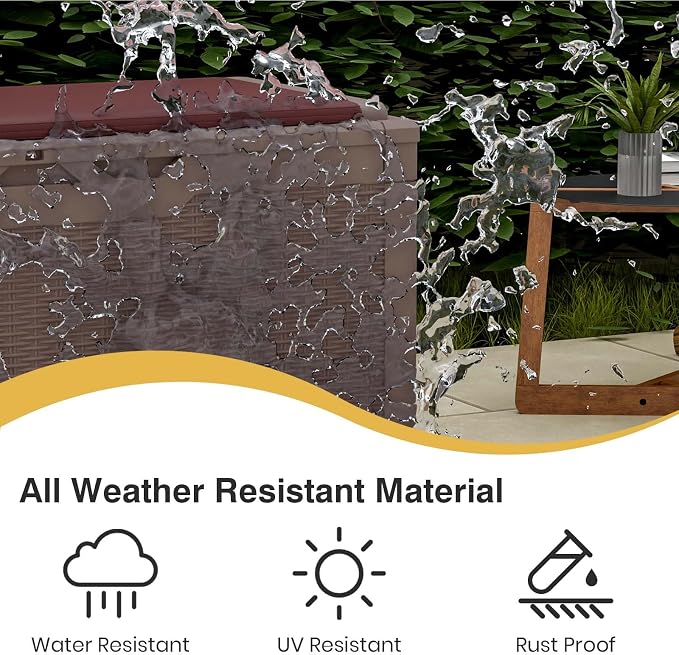 Patiolife 100 Gallon Resin Deck Box - Image 4