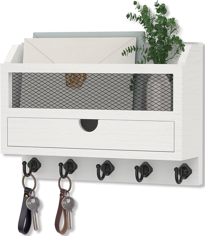 Nekon Key and Mail Holder for Wall, Key Organizer by NekonDesign