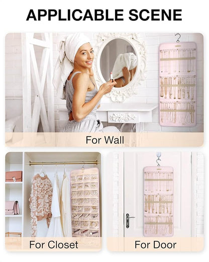 BAGSMART Hanging Jewelry Organizer Storage Roll - Image 6