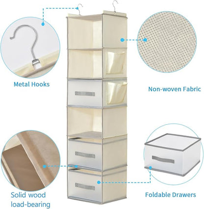 6-Tier Hanging Closet Organizer - Image 4