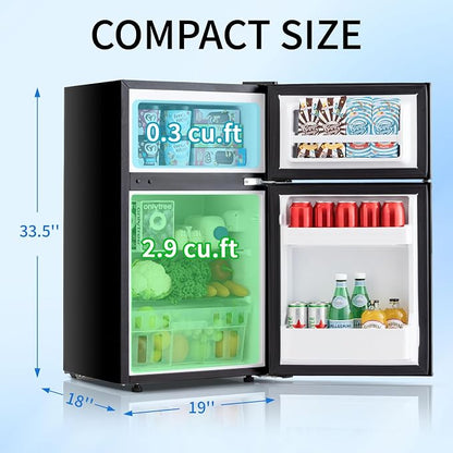 Compact Refrigerator 3.2 Cu.Ft Mini Fridge - Image 2