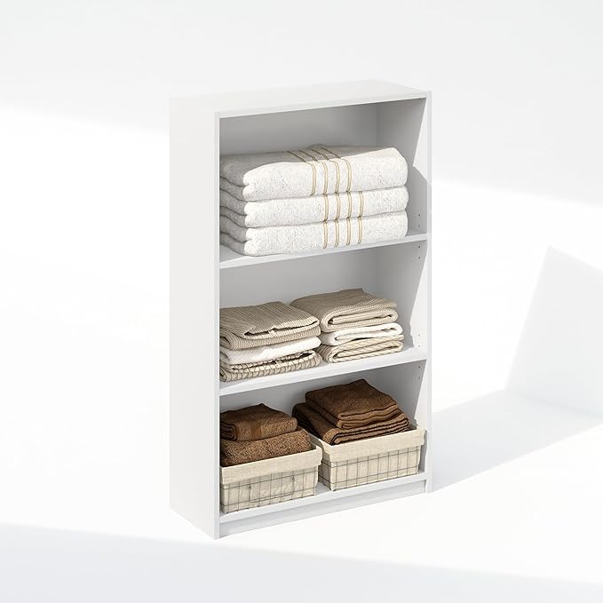Furinno Reed Closet Organizers and Storage, 3-Tier Closet Organizer, Open Shelf - Image 5
