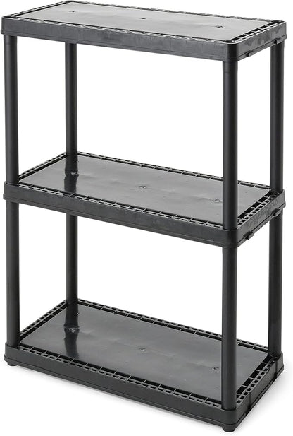 Gracious Living 33 Inch Heavy Duty 3-Shelf Light Duty Storage Shelf, Easy by GraciousLiving