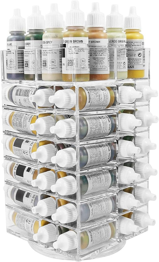 Evemodel 6-Tier Spinning Paint Organizer Rack by Evemodel