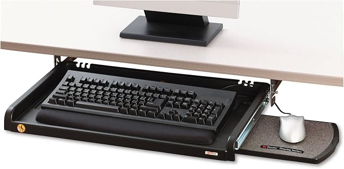 3M Adjustable Under-Desk Keyboard Drawer, Three Height Settings, Wide Tray - Image 2
