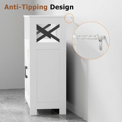 Homhedy Farmhouse Bathroom Storage Cabinet - Image 6