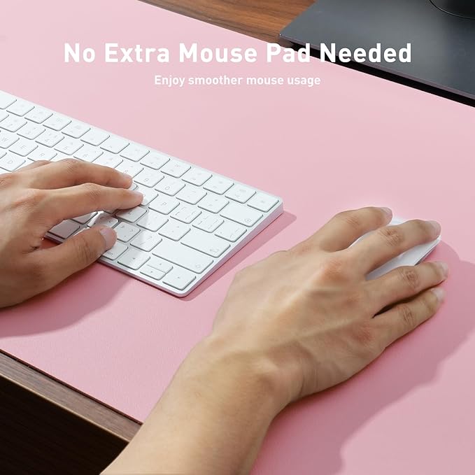 Aothia Leather Desk Pad Protector, Mouse Pad, Office Desk Mat, Non-Slip PU - Image 4