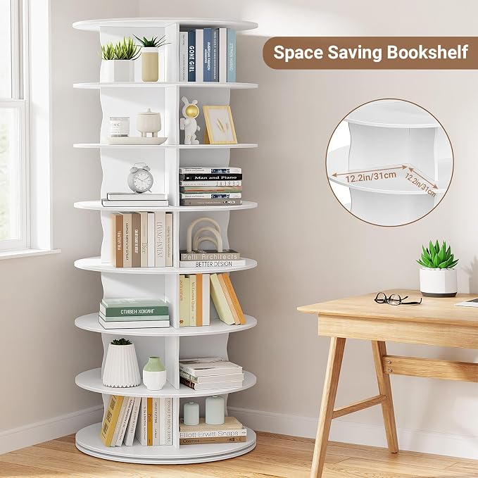 7-Tier Rotating Standing Shelf Unit - Image 5