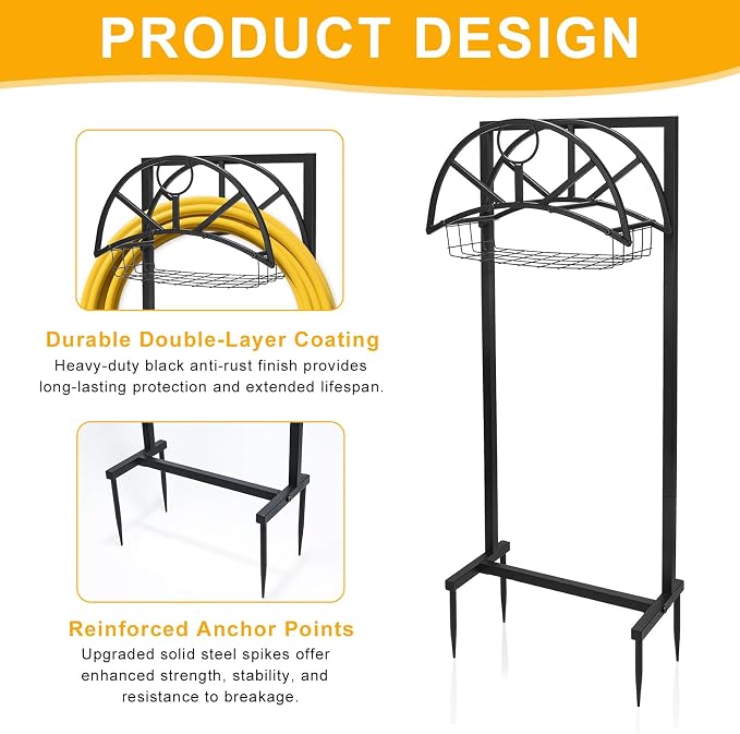ZEMIRO CHARGE Heavy Duty Garden Hose Holder - Image 2