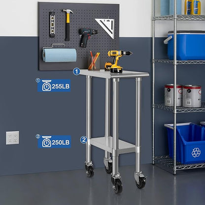 HARDURA Stainless Steel Commercial Table Prep & Work Table - Image 4