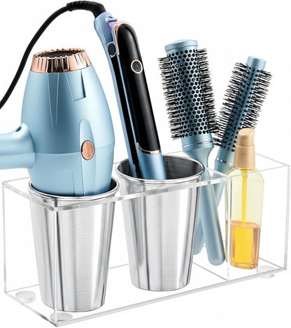 Hair Tool Organizer, Hot Tools Organizer Countertop/Wall Mount, Thick Acrylic by Uemusi