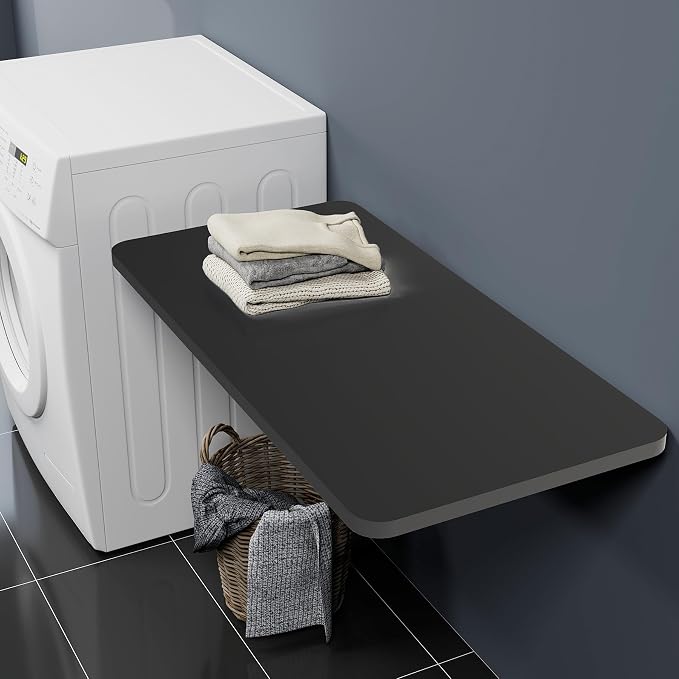Wall Mounted Folding Table 39.4”L x 19.7”W, Laundry Folding Table - Image 2