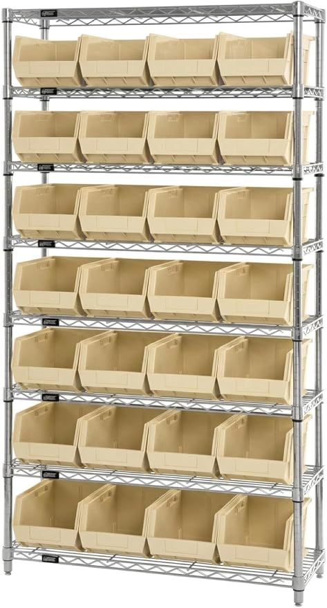 Quantum Storage QUS238 Heavy-Duty Stackable Plastic Storage Bins - Image 5