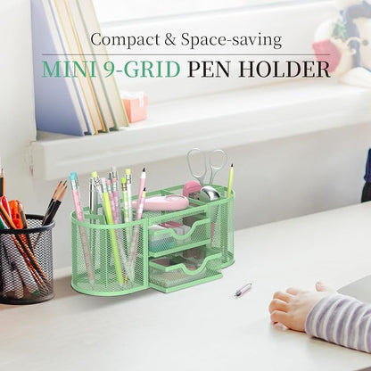 SUPEASY Mesh Desk Organizer, Desk Organizers and Accessories, Pen Holder - Image 2