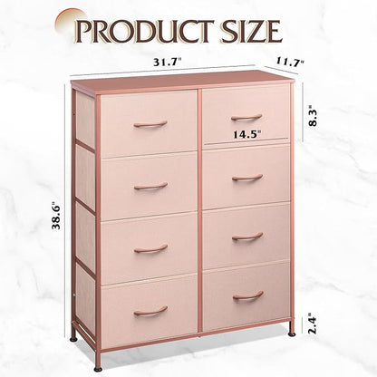 WLIVE Fabric Dresser for Bedroom, Tall Dresser - Image 3