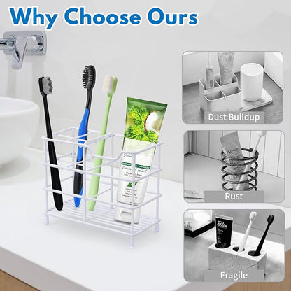 Urbanstrive 304 Stainless Steel Bathroom Toothbrush Holder Toothpaste Holder - Image 7