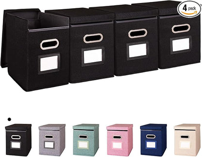 4 Pack Hanging File Folders Organizer by ComfortKeeper