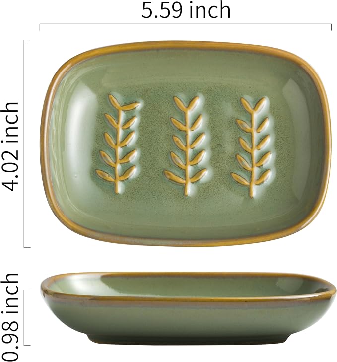 Soap Dish Soap Holder Shower, Ceramic Soap Dishes - Image 2