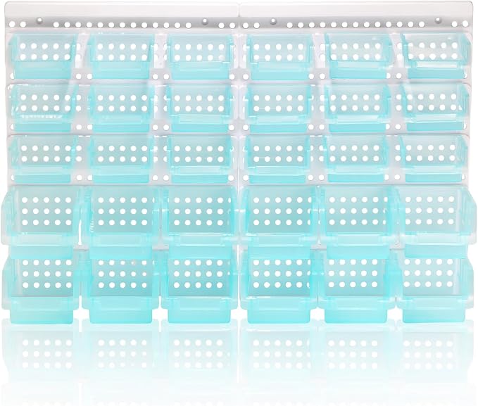 Transparent Blue Garage Organizer Bins - Image 5