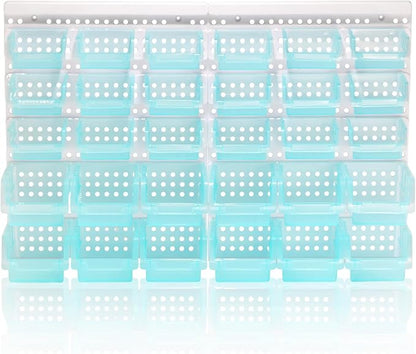 Transparent Blue Garage Organizer Bins - Image 5