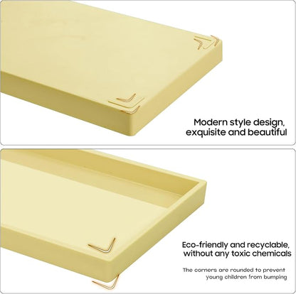 Vanity and Bathroom Tray, 11.8" ABS Countertop Organizer, Waterproof Vanity Tray - Image 6