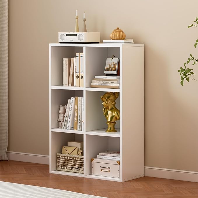 6-Cube Storage Shelf Bookcase - Image 2