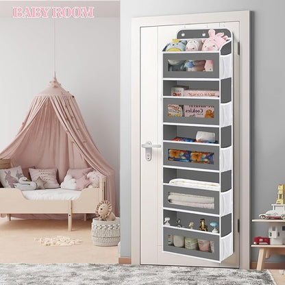 Over The Door Organizer, 5 Shelves Closet Door Hanging Storage and Organizer - Image 5